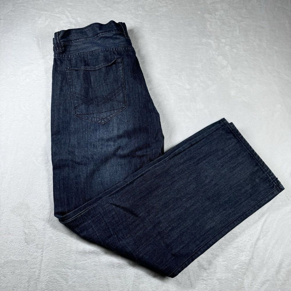 Sean John Jeans Men's Baggy Blue Denim Y2K Size 38 40x32 Hip‎ Hop Street Wear